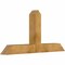 Ekena Millwork Portland Rough Sawn Timber Gable Bracket, Western Red Cedar, 60"W x 30"H x 6"D x 6"F, 12/12 Pitch GBW060X30X0606POR00RWR - alternate 5